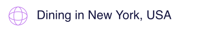 Dining in New York